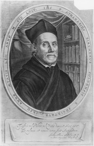 Ritratto di Athanasius Kircher, studioso tedesco, all