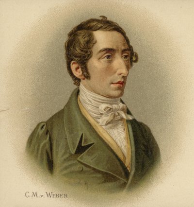 Ritratto di Carl Maria von Weber da German School