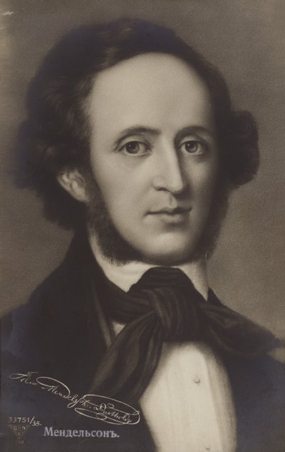 Ritratto di Felix Mendelssohn da German School