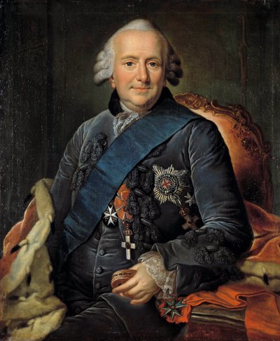 Ritratto di Ferdinando, duca di Brunswick (1721-1797), generale in capo degli eserciti prussiani, decora le insegne dell