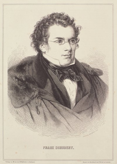 Ritratto di Franz Schubert da German School