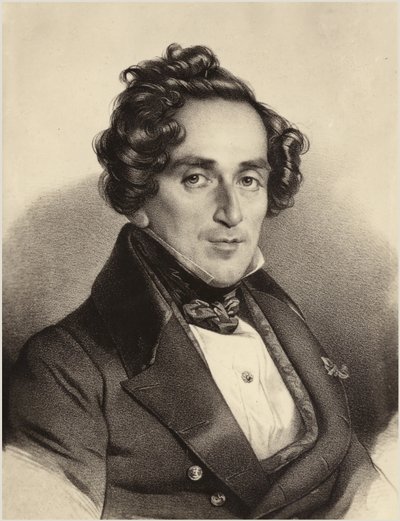 Ritratto di Giacomo Meyerbeer da German School