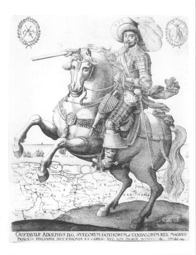 Ritratto di Gustavo Adolfo II, re di Svezia (1594-1632) da German School