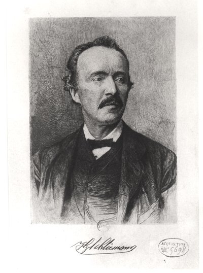 Ritratto di Heinrich Schliemann da German School