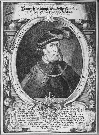 Ritratto di Enrico il Giovane, Duca di Brunswick e Luneburg da German School