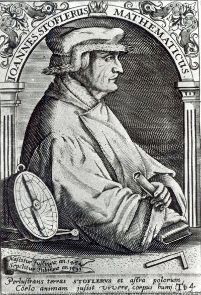 Ritratto di Johannes Stoffler da German School