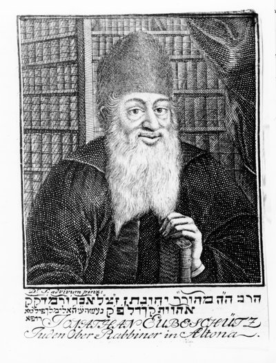 Ritratto di Jonathan Eubeschutz, Rabbino Capo di Altona da German School