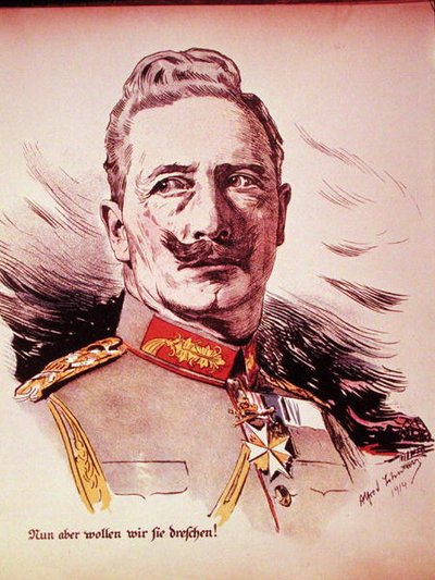 Ritratto del Kaiser Guglielmo II (1859-1941) 1914 da German School