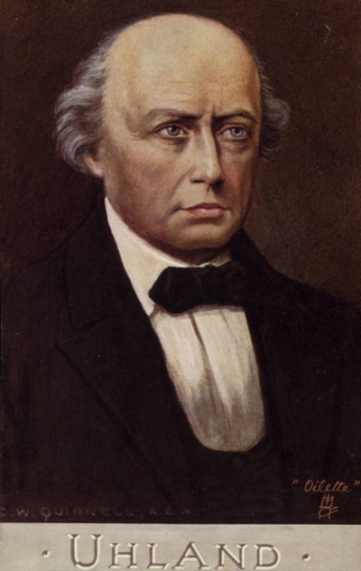 Ritratto di Ludwig Uhland da German School