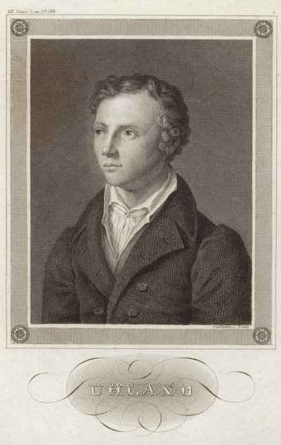 Ritratto di Ludwig Uhland da German School