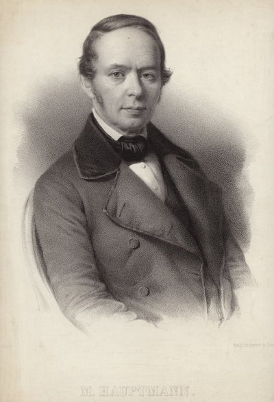 Ritratto di Moritz Hauptmann da German School