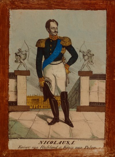 Ritratto di Nicola I, Zar di Russia e Re di Polonia, c.1850 da German School