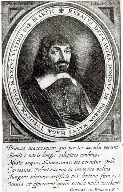 Ritratto di René Descartes, 1644 da German School