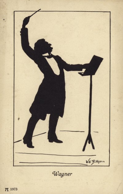 Ritratto di Richard Wagner da German School