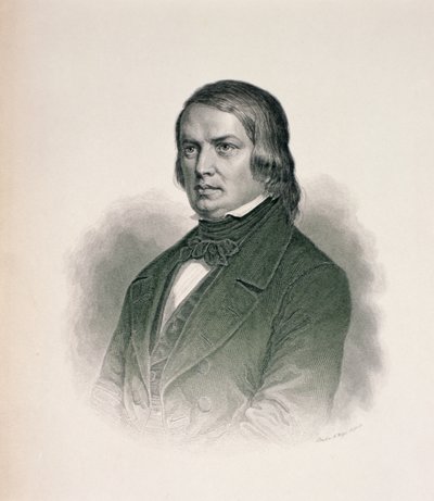 Ritratto di Robert Schumann da German School