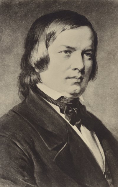 Ritratto di Robert Schumann da German School