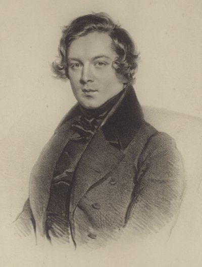 Ritratto di Robert Schumann da German School