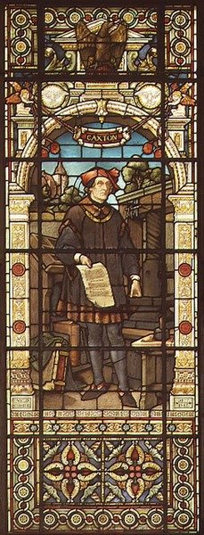 Ritratto di William Caxton, realizzato da Mayer and Co., Monaco, c.1880 da German School