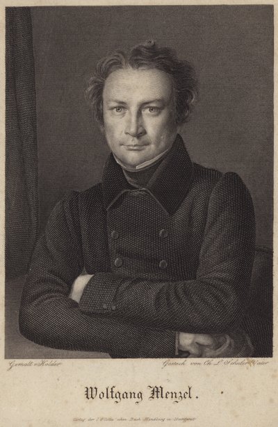 Ritratto di Wolfgang Menzel da German School