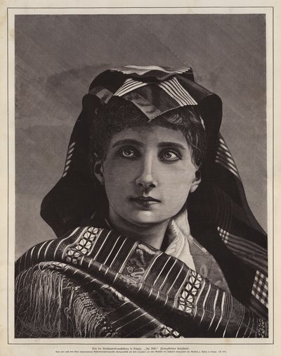 Ritratto di una donna, xilografia premiata all