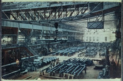 Cartolina raffigurante la fabbrica Krupp a Essen, c.1914 da German School