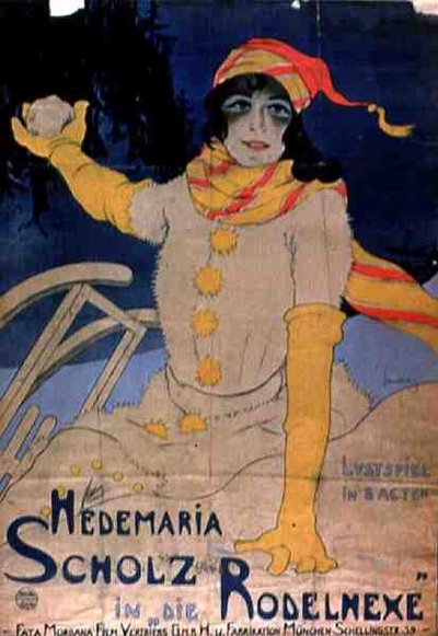 Poster pubblicitario di Hedemaria Sholz in 