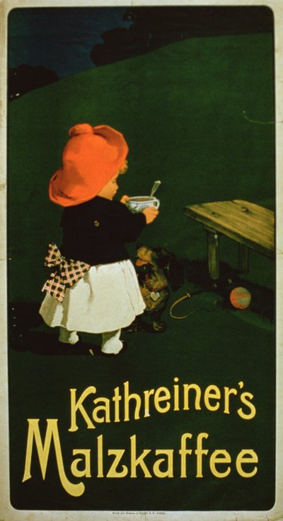 Poster pubblicitario per il caffè di malto Kathreiners da German School