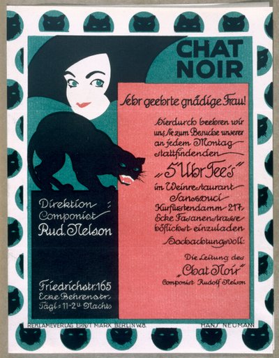 Poster pubblicitario del cabaret 