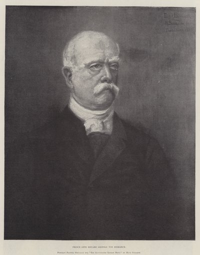 Principe Otto Eduard Leopold von Bismarck (incisione) da German School