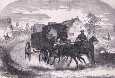 Posto militare prussiano, Cassells History of the War between France and Germany pubblicato da Cassell and Company Limited, c.1890 (litografia) da German School