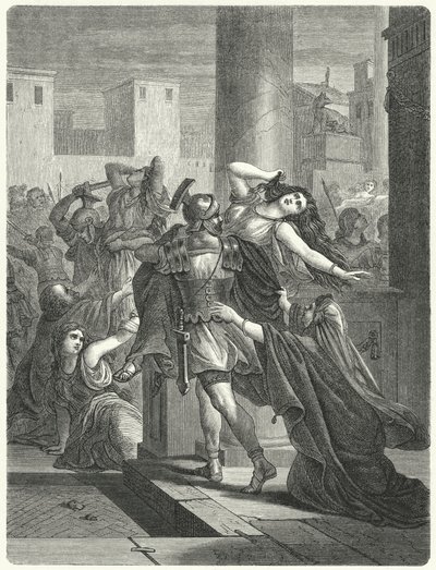 Ratto delle Sabine (incisione) da German School