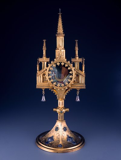Reliquiario dal Tesoro dei Guelfi, realizzato dalla bottega di Hildesheim, inizio XV secolo da German School