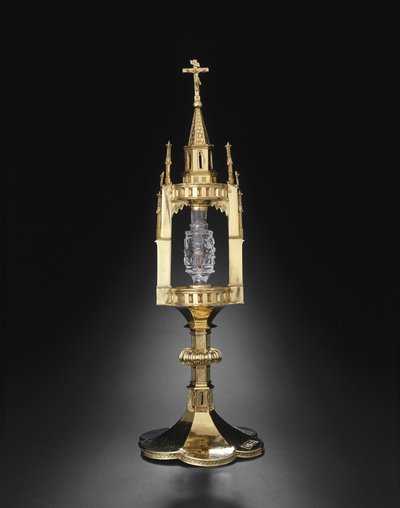 Reliquiario con dente di San Giovanni Battista, Lavorazione del metallo: 1375-1400 da German School