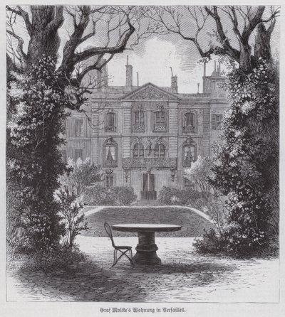 Residenza del Feldmaresciallo Helmuth von Moltke, comandante vittorioso degli eserciti prussiani nella guerra franco-prussiana, Versailles, Francia da German School