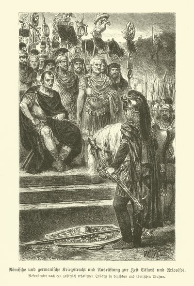 Armi e costumi militari romani e germanici ai tempi di Giulio Cesare e Ariovisto da German School