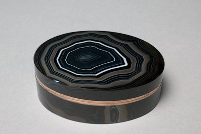 Scatola da tabacco rotonda, c.1830 da German School