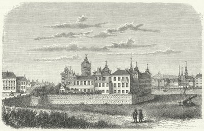 Palazzo reale a Stoccolma nel XVII secolo (incisione) da German School