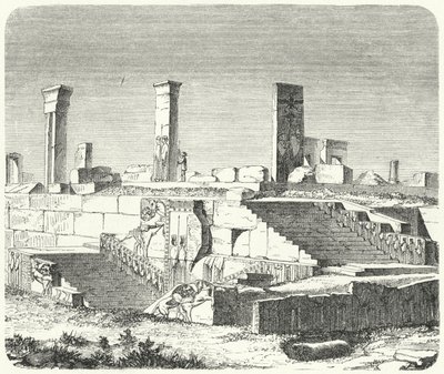 Rovine del Palazzo di Serse a Persepoli da German School