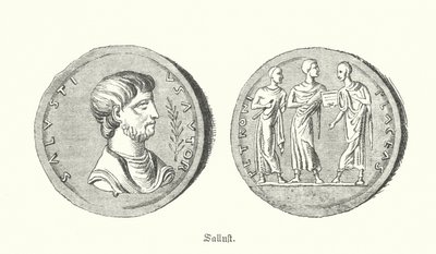Sallustio, storico e politico romano (incisione) da German School