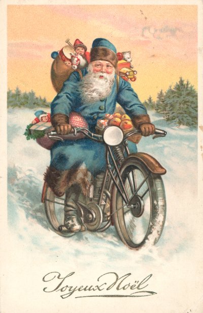 Babbo Natale su una moto da German School