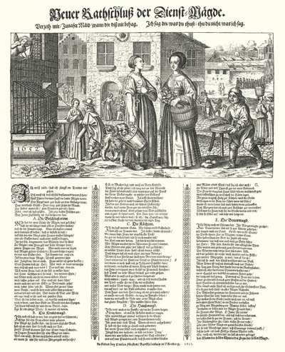 Poema satirico sui vizi dei servi da German School