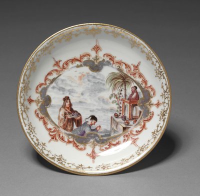 Piattino, manifattura Meissen Porcelain Factory, Germania, c.1723 da German School