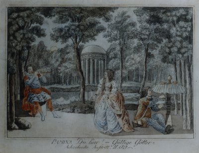 Scena da Il flauto magico di Wolfgang Amadeus Mozart da German School