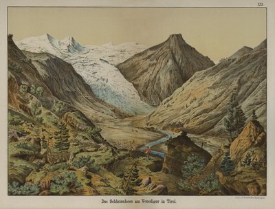 Ghiacciaio Schlatenkees sul Venediger, Tirolo, Austria da German School