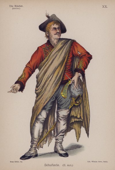 Schufterle, da I Masnadieri di Friedrich Schiller da German School