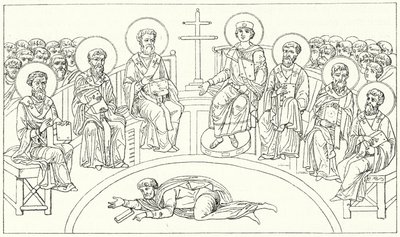 Secondo Concilio di Nicea, 787 (incisione) da German School