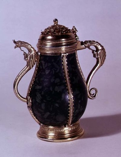 Brocca montata in argento dorato, c.1489 da German School