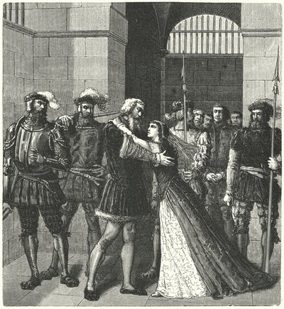 Sir Thomas More saluta sua figlia prima della sua esecuzione da German School