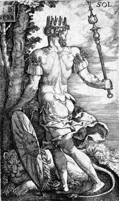Sol, stampato da Georg Pencz, 1529 da German School