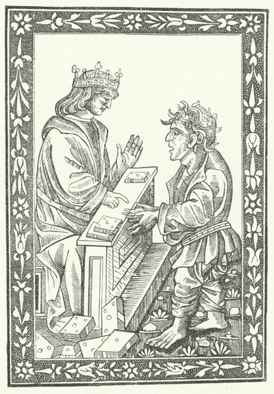 Salomone e Marcolfo (incisione) da German School